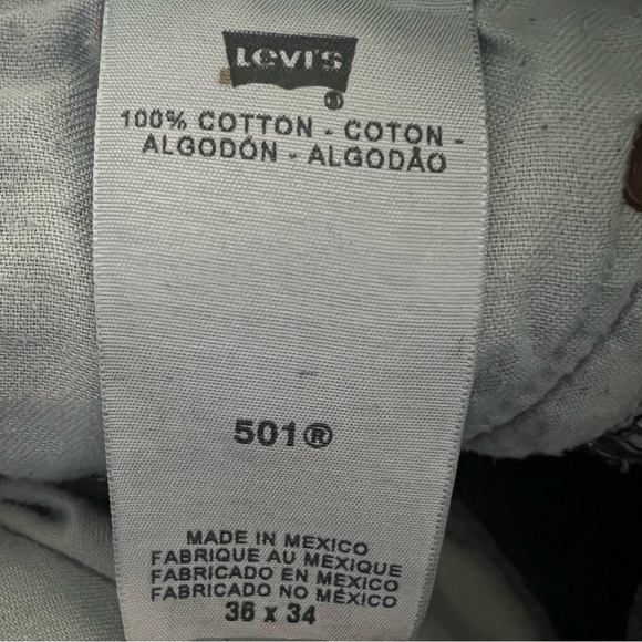 Levi’s 501 XX Button Fly Jeans Size 36/34 - Picture 5 of 7